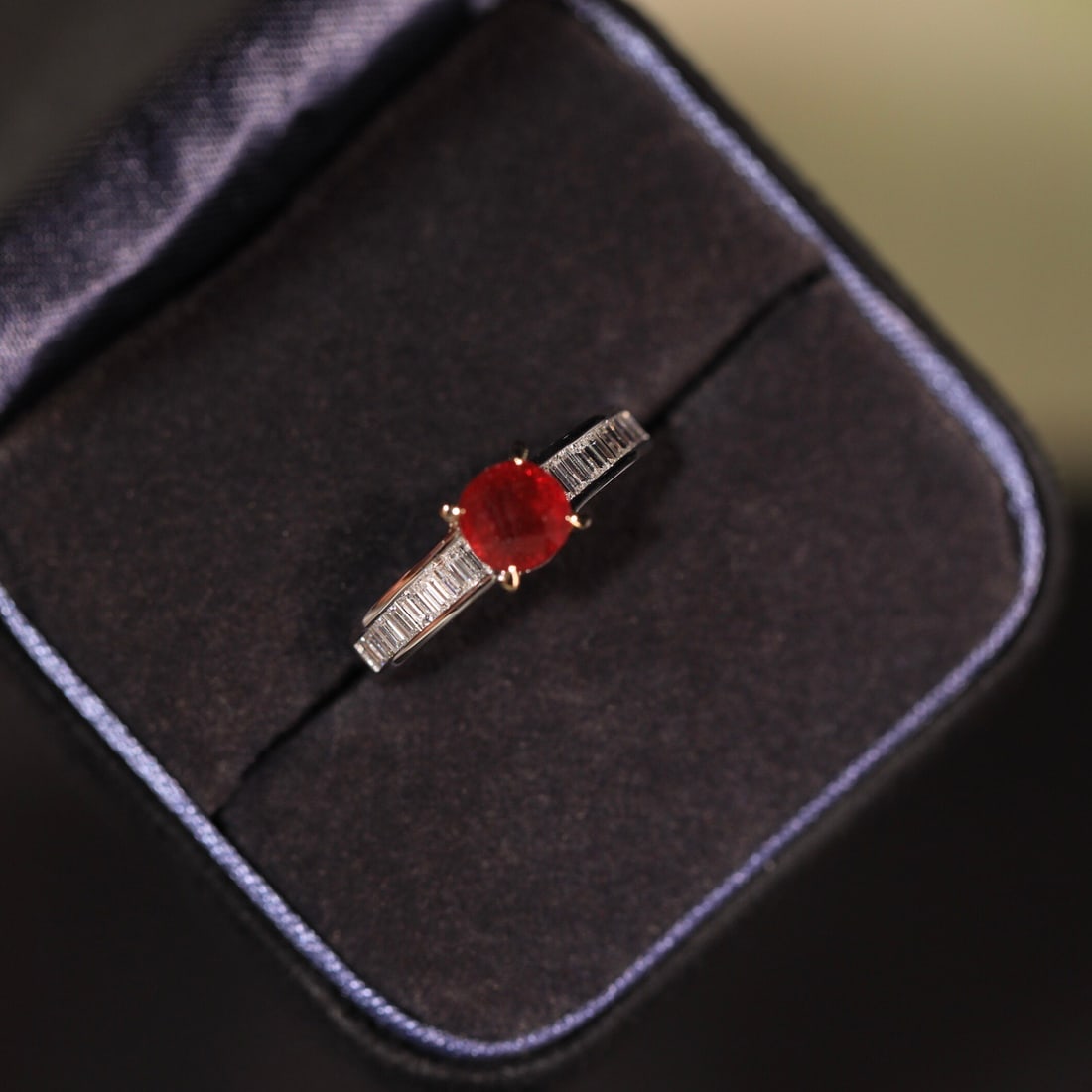 14k Gold 1.63 Ctw Natural Ruby & Diamond Ring - 8