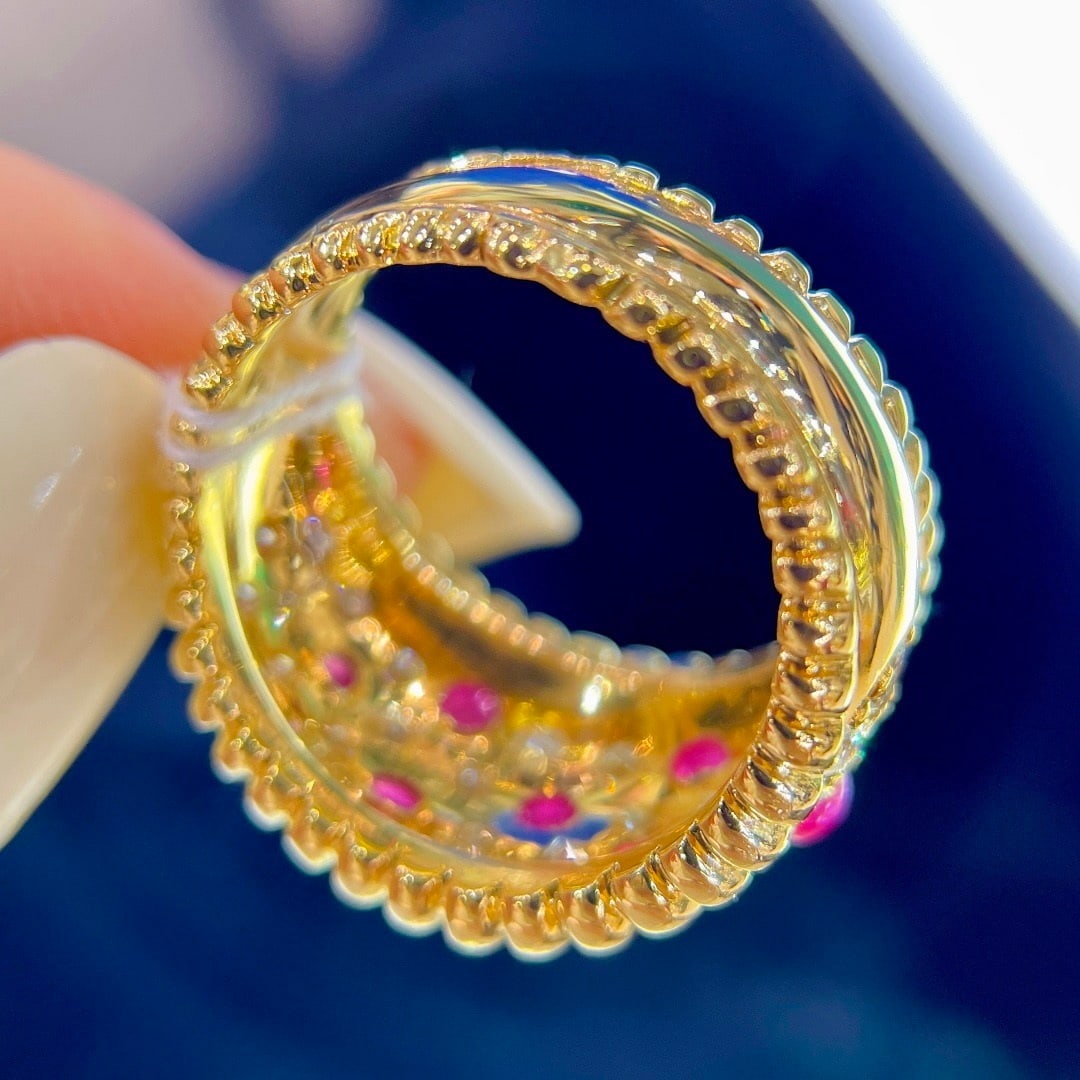 14k Gold 2.29 Ctw Natural Ruby & Diamond Ring - 6