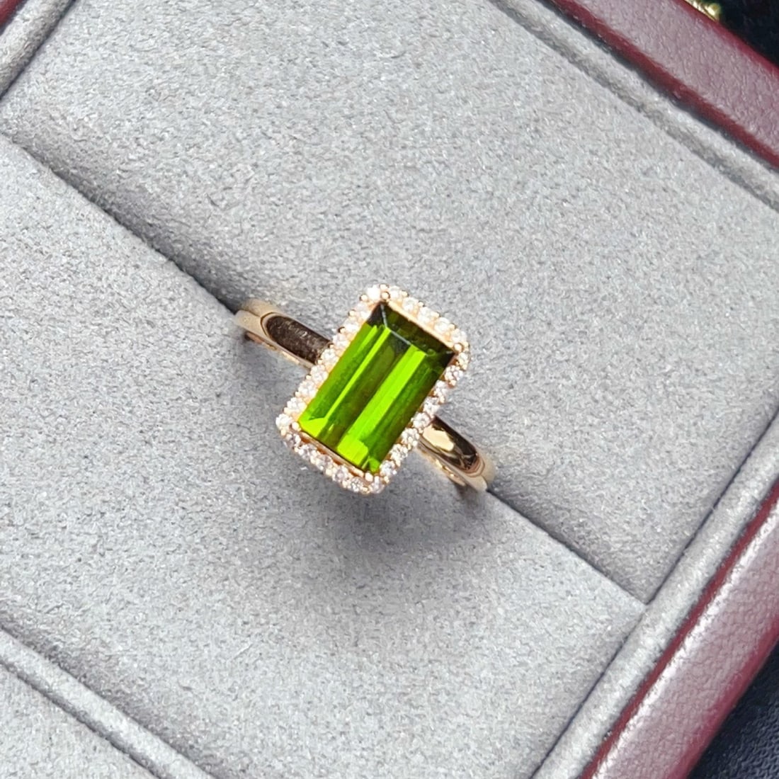 14k Gold 1.69 Ctw Natural Tourmaline & Diamond Ring - 3