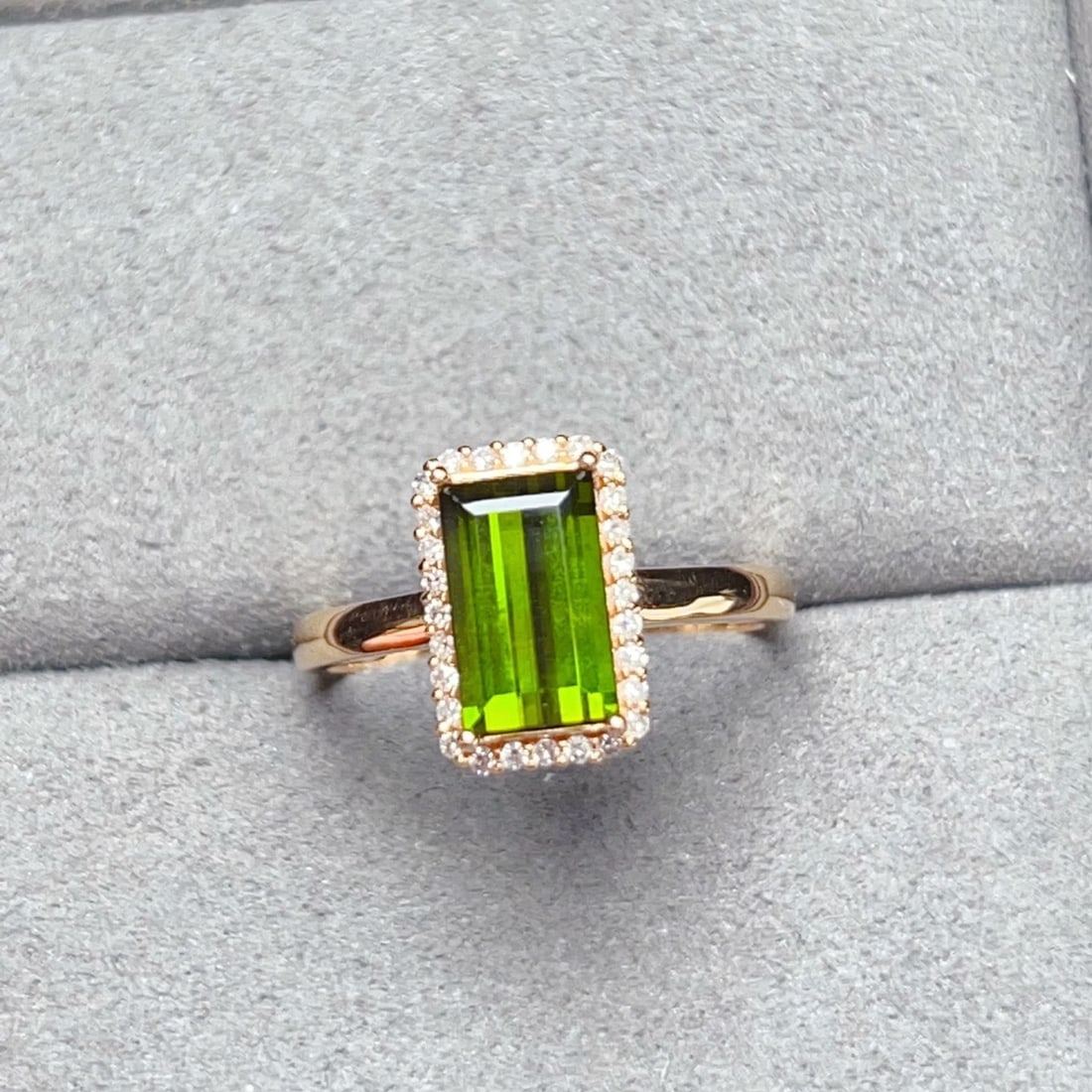 14k Gold 1.69 Ctw Natural Tourmaline & Diamond Ring - 4