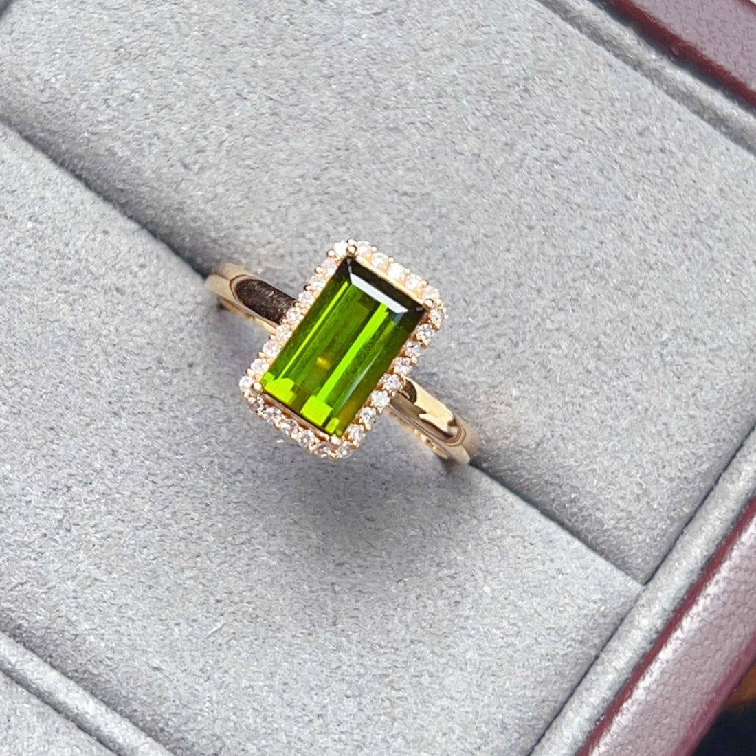 14k Gold 1.69 Ctw Natural Tourmaline & Diamond Ring - 6