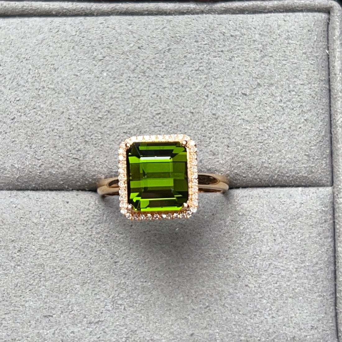 14k Gold 4.82 Ctw Natural Tourmaline & Diamond Ring - 3