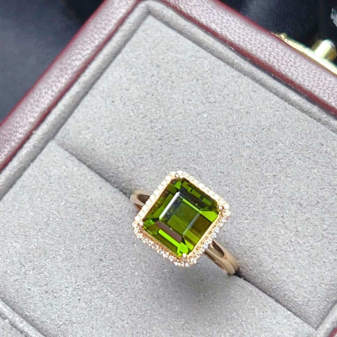 14k Gold 4.82 Ctw Natural Tourmaline & Diamond Ring - 4