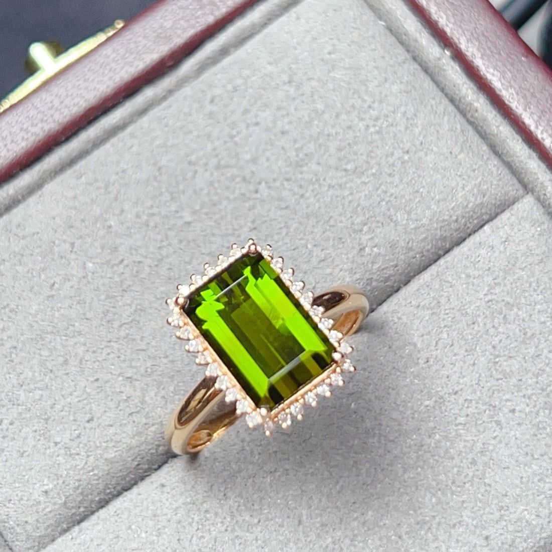 14k Gold 3.61 Ctw Natural Tourmaline & Diamond Ring - 6