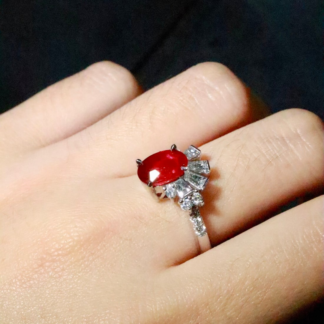 14k Gold 2.59 Ctw Natural Ruby & Diamond Ring - 5