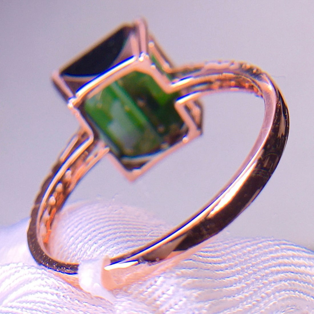 14k Gold 5.5 Ct Natural Tourmaline & Diamond Ring - 7