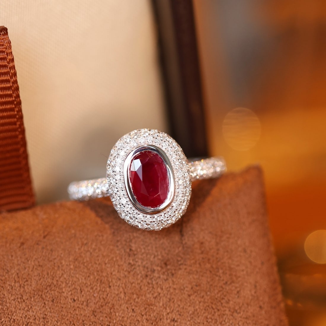 14k Gold 1.62 Ctw Vivid Red Natural Ruby & Diamond Ring - 2