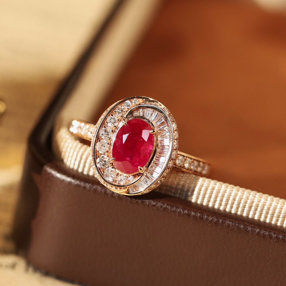 14k Gold 1.88 Ctw Natural Ruby & Diamond Ring - 3