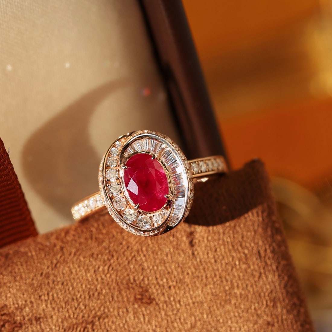 14k Gold 1.88 Ctw Natural Ruby & Diamond Ring - 4