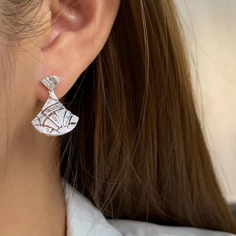 14k Gold 0.8 Ct Natural H Diamond Earrings - 3