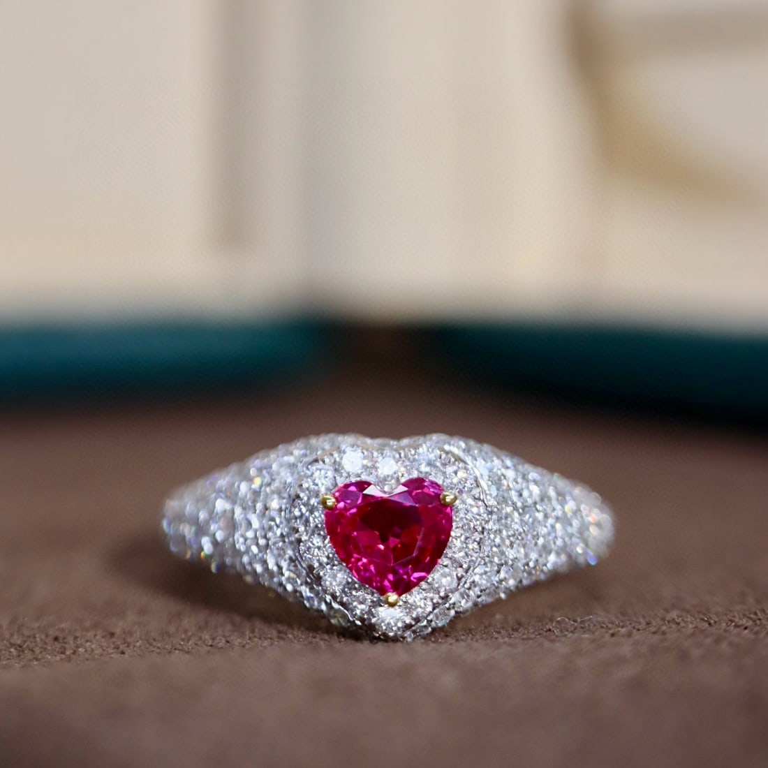 14k Gold 1.25 Ctw Natural Ruby & Diamond Ring - 5