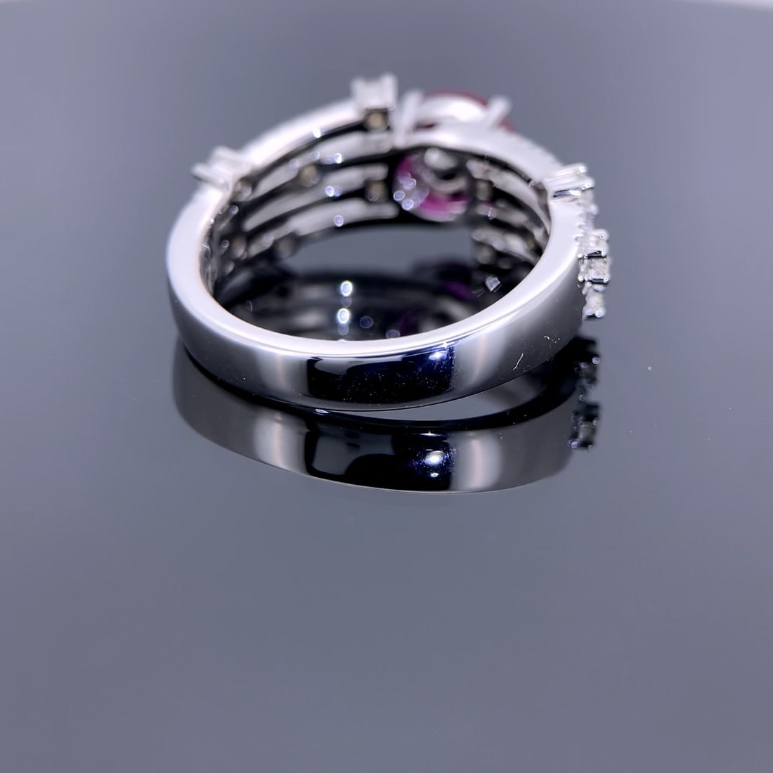 14k Gold 1.73 Ctw Natural Ruby & Diamond Ring - 7