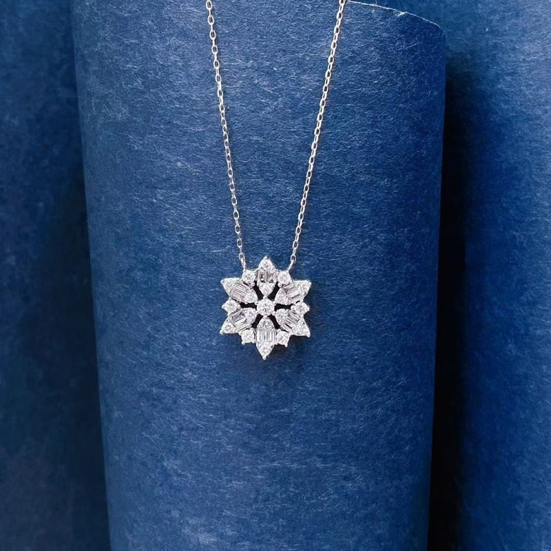 14k Gold 0.5 Ct Natural H Diamond Necklace: Ref:231068015 // gold content:14k gold // main gemstone:diamond // shape:multiply // carat weight:0. 5ct // clarity grade:vs-si // color:h // treatment:natural // Condition: NewLow Estimate: