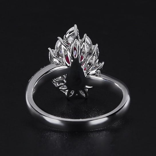 14k Gold 1.69 Ctw Natural Ruby & Diamond Ring - 4