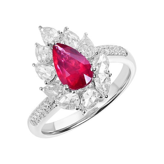 14k Gold 1.69 Ctw Natural Ruby & Diamond Ring - 5