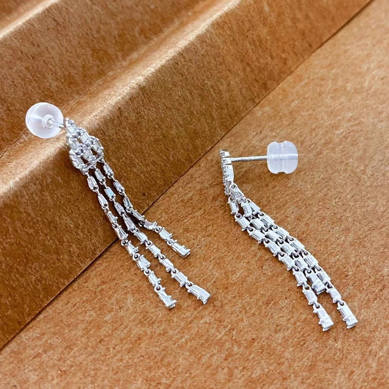 14k Gold 0.5 Ct Natural H Diamond Earrings - 2