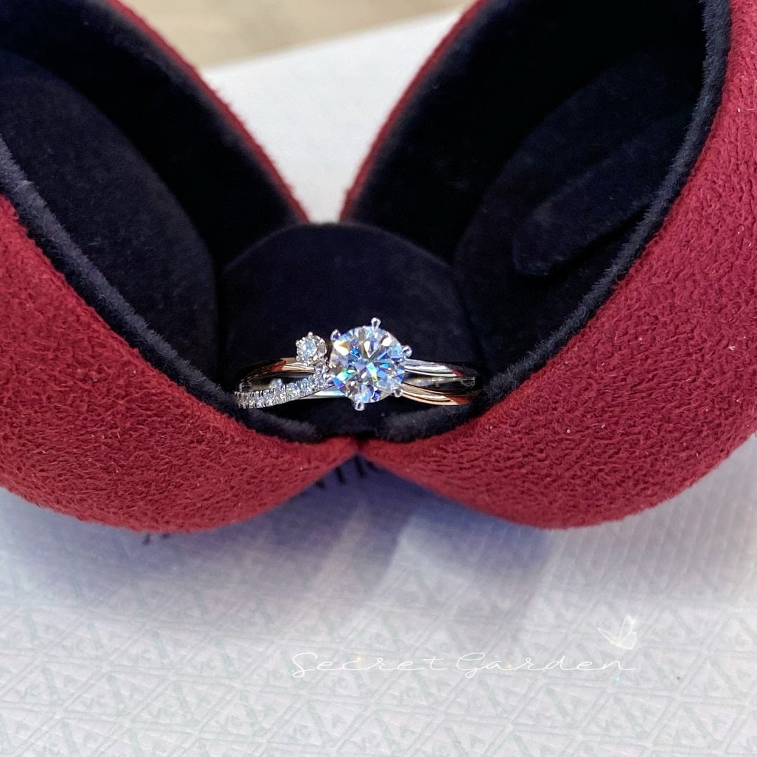 14k Gold 0.59 Ctw Natural H Diamond Ring - 6