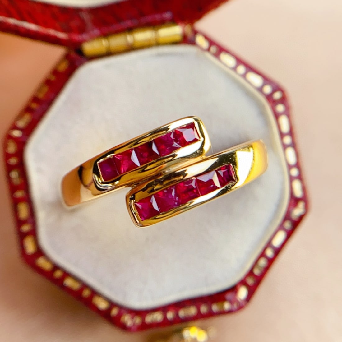 14k Gold 0.55 Ct Natural Ruby Ring - 3