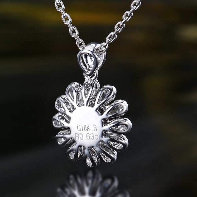 14k Gold 0.99 Ctw Natural Ruby & Diamond Pendant( Without Chain ) - 4