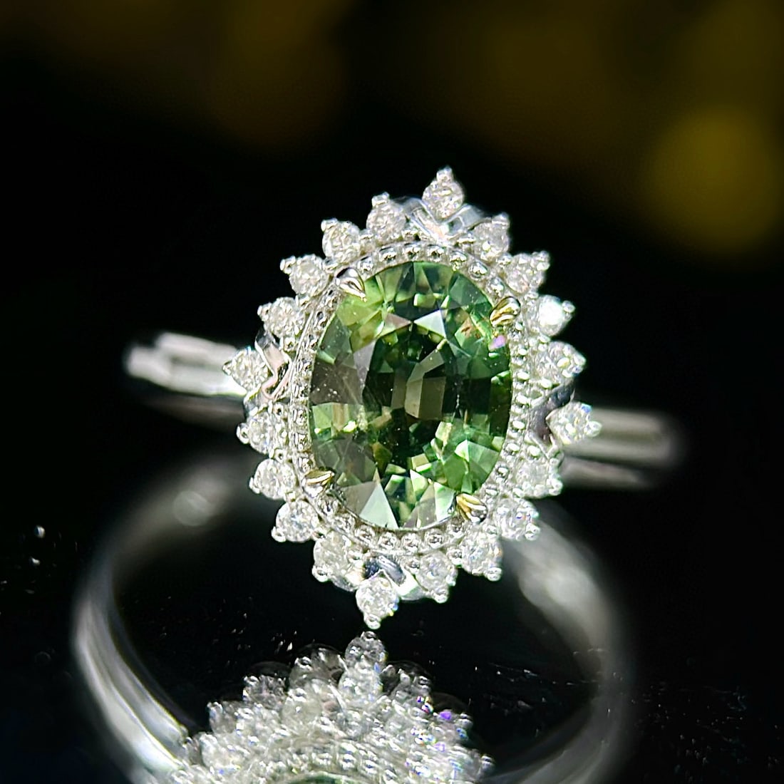 14k Gold 1.8 Ctw Natural Sapphire & Diamond Ring - 3