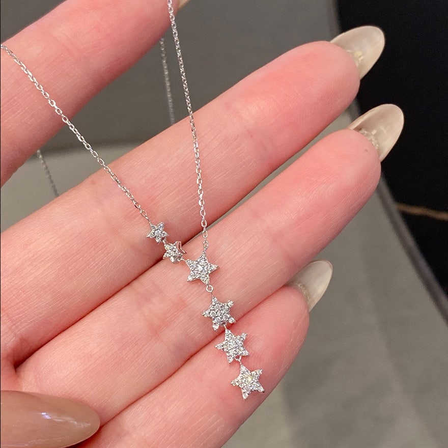 14k Gold 0.2 Ct Natural H Diamond Necklace: Ref:231068410 // gold content:14k gold // main gemstone:diamond // shape:round // carat weight:0. 2ct // clarity grade:vs-si // color:h // treatment:natural // cut grade:g // Condition: NewLow