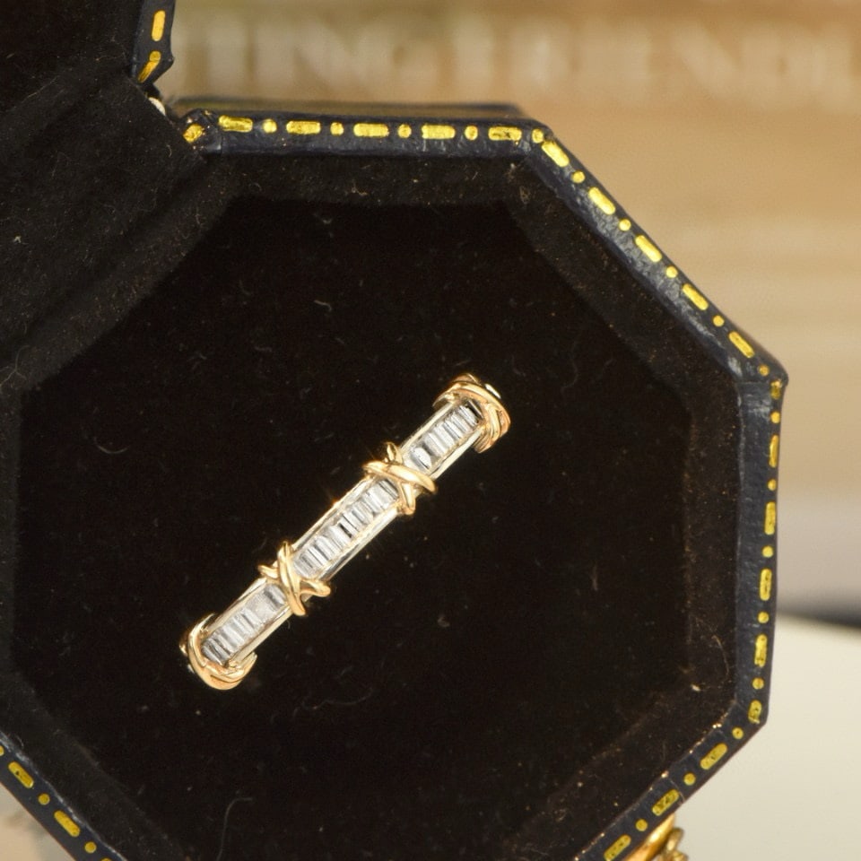 14k Gold 0.28 Ct Natural H Diamond Ring - 4