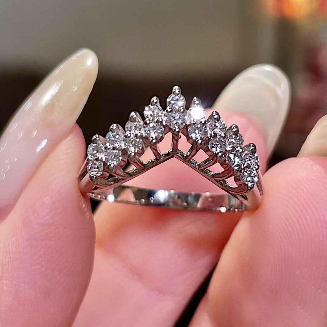 14k Gold 0.5 Ct Natural H Diamond Ring (1 of 4)