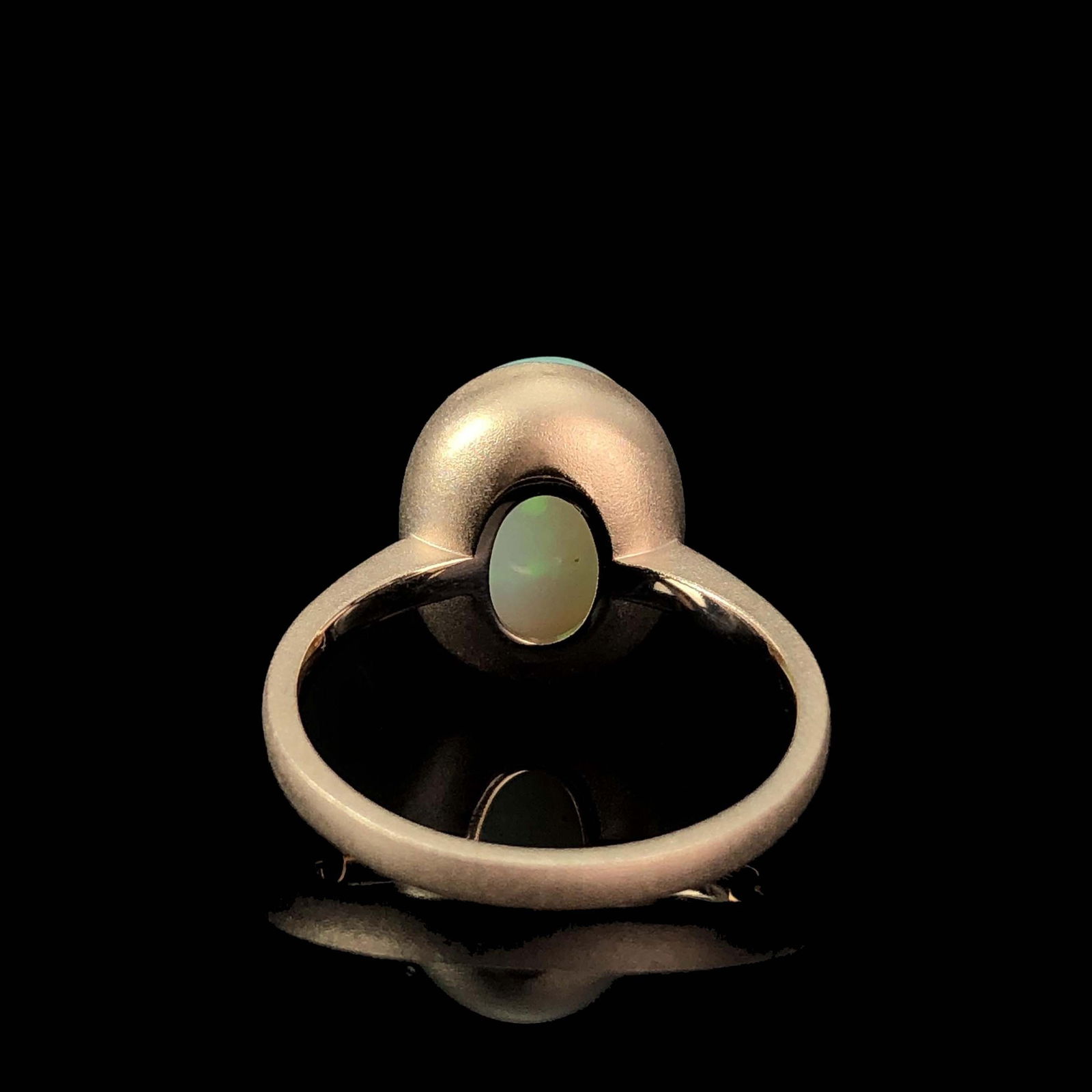 14k Gold 3.9 Ct Natural Opal Ring - 4