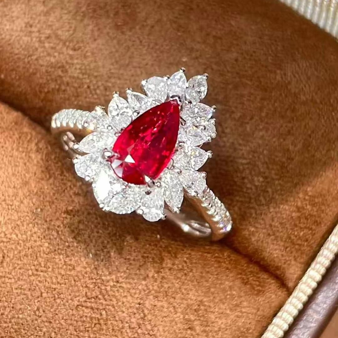 14k Gold 1.86 Ctw Natural Ruby & Diamond Ring - 2