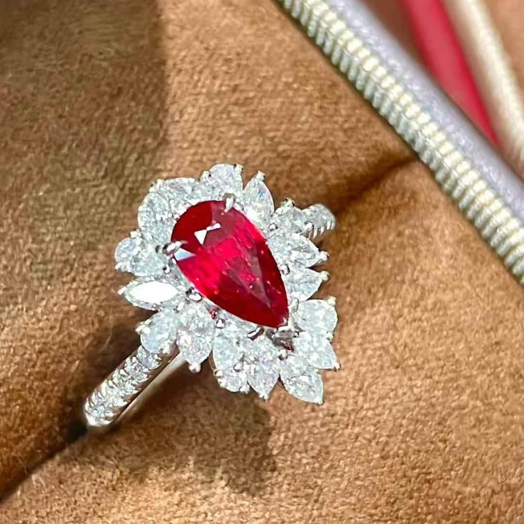 14k Gold 1.86 Ctw Natural Ruby & Diamond Ring - 4