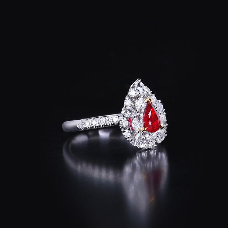 14k Gold 1.09 Ctw Natural Ruby & Diamond Ring - 5