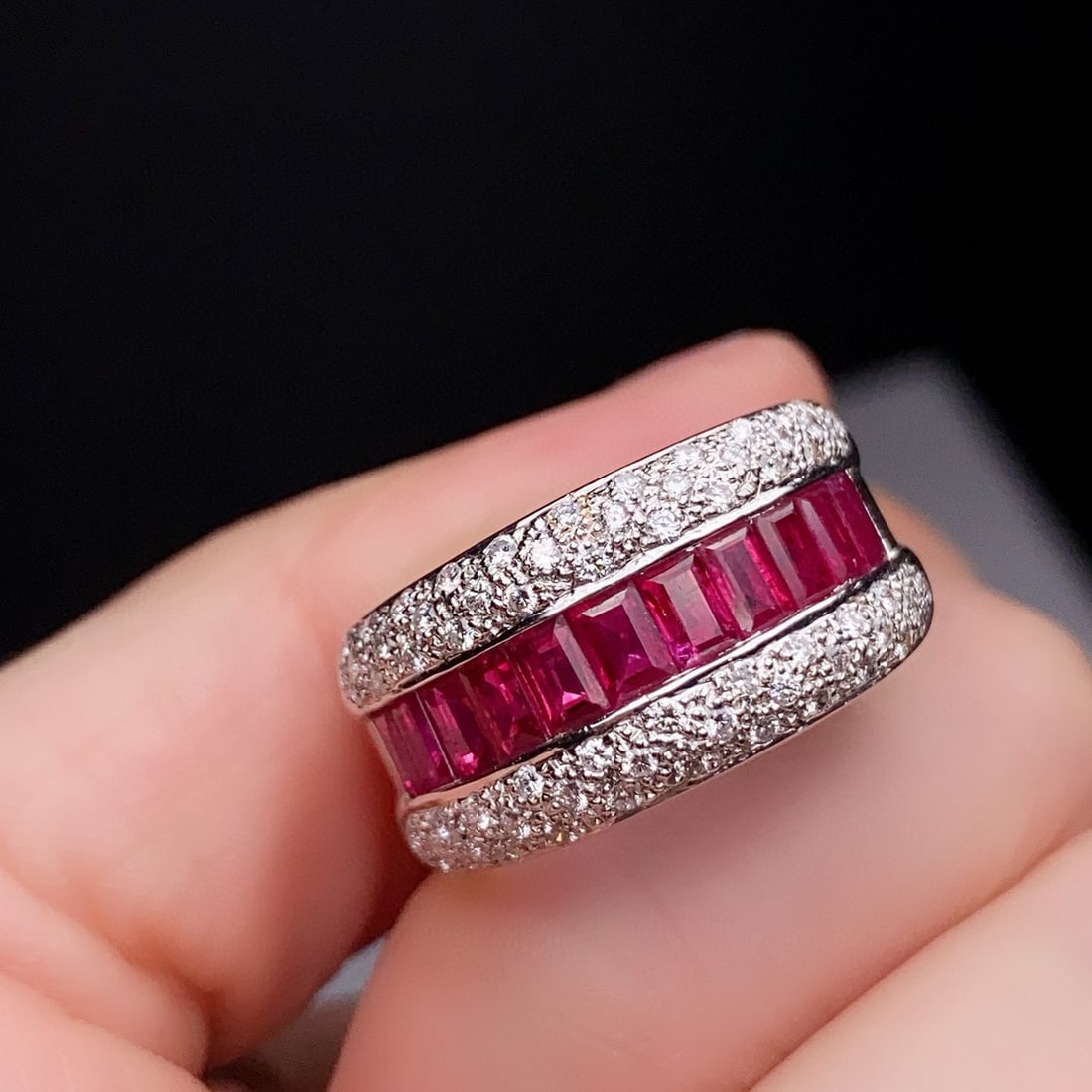 14k Gold 2.46 Ctw Natural Ruby & Diamond Ring - 3