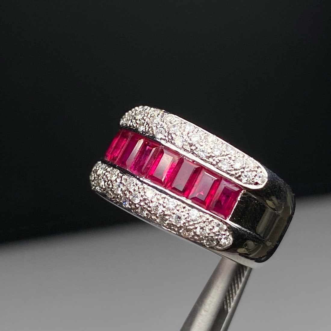 14k Gold 2.46 Ctw Natural Ruby & Diamond Ring - 5