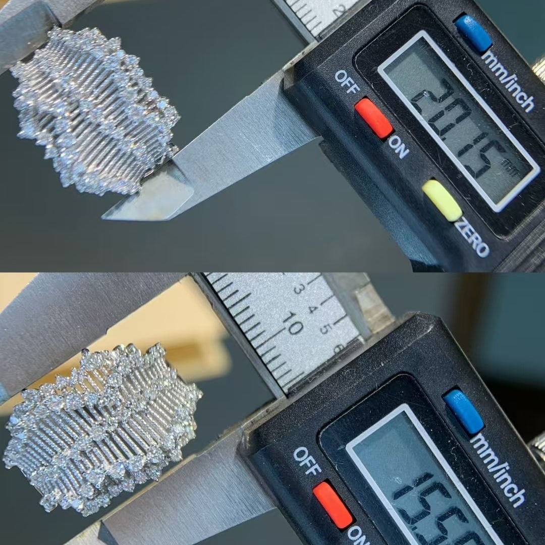 14k Gold 0.8 Ct Natural H Diamond Ring - 8