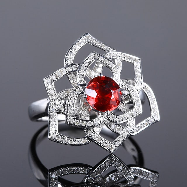 14k Gold 1.35 Ctw Natural Ruby & Diamond Ring - 3