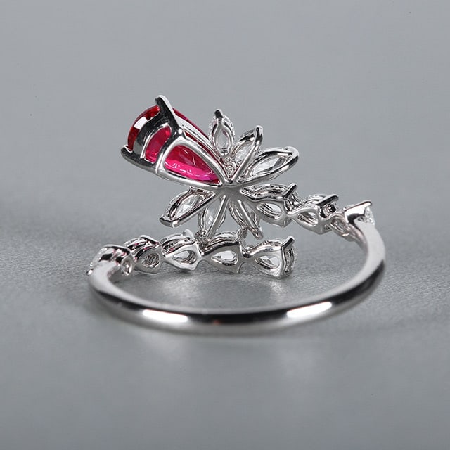 14k Gold 1.58 Ctw Natural Ruby & Diamond Ring - 3