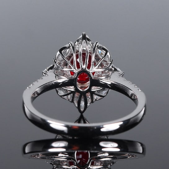 14k Gold 1.69 Ctw Natural Ruby & Diamond Ring - 4