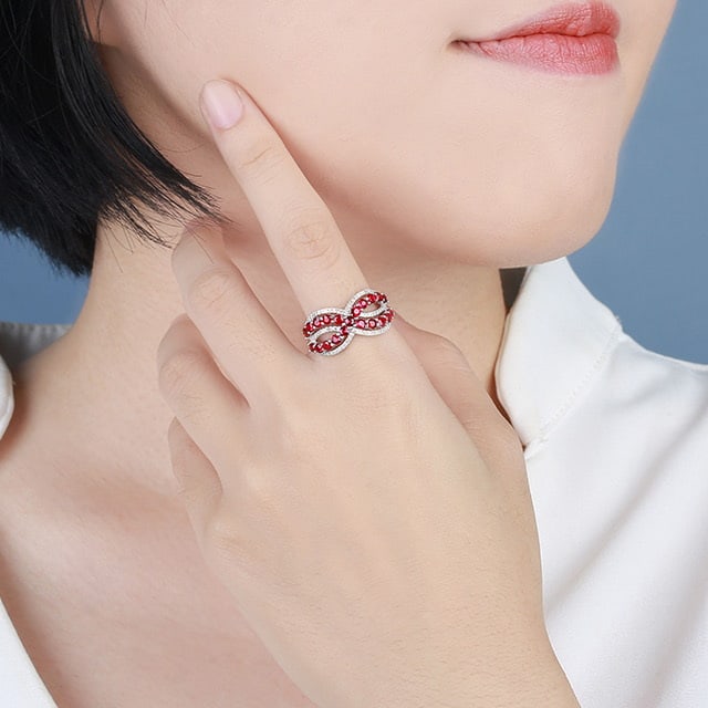 14k Gold 1.59 Ctw Natural Ruby & Diamond Ring - 6