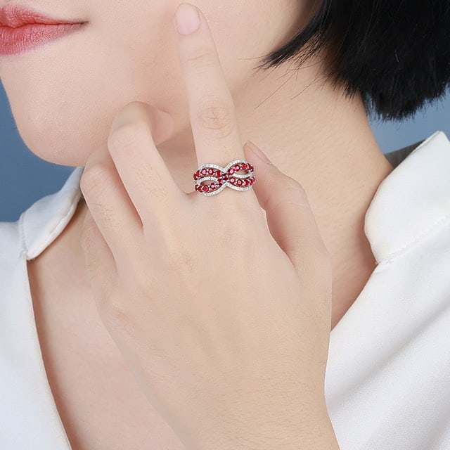 14k Gold 1.59 Ctw Natural Ruby & Diamond Ring - 7