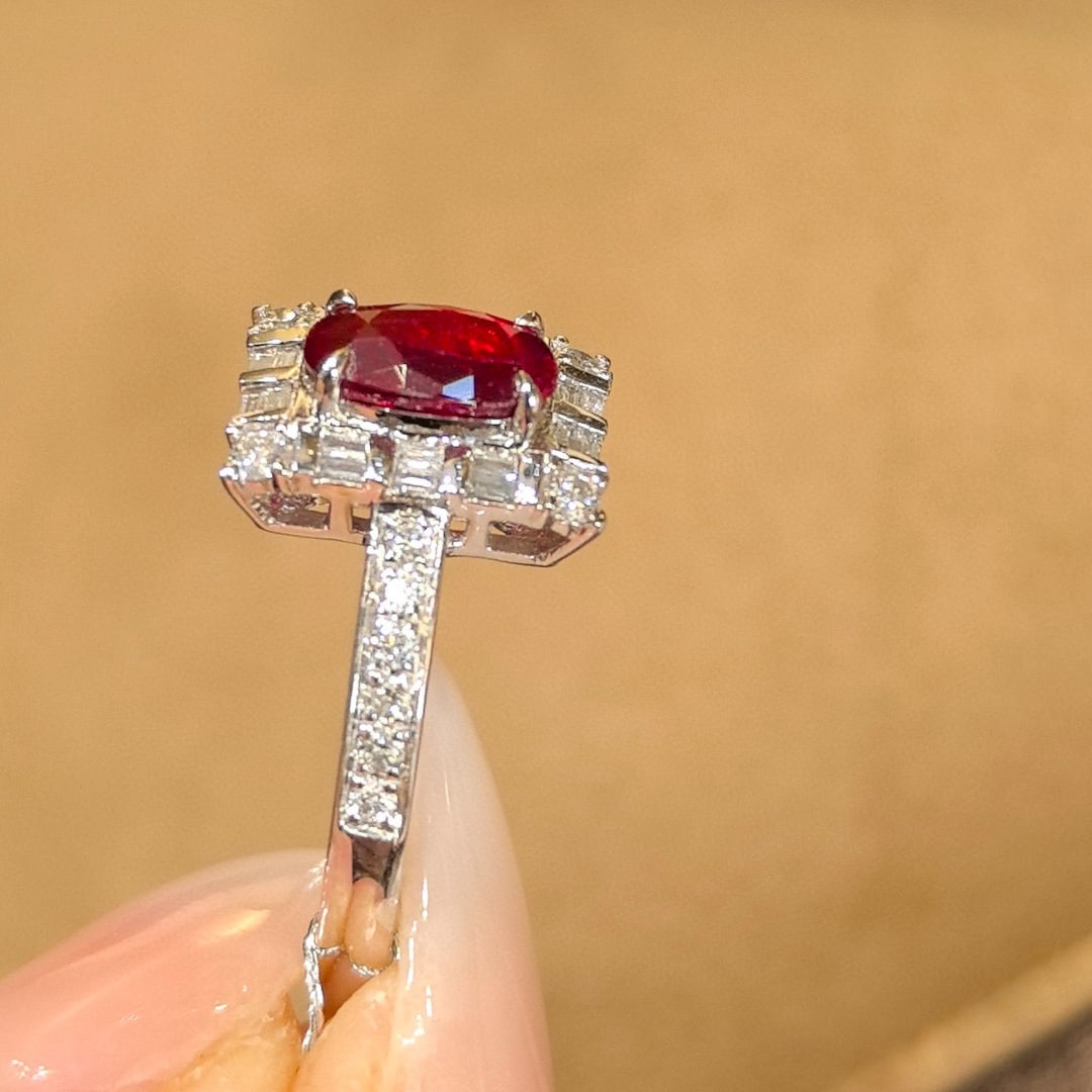 14k Gold 1.27 Ctw Natural Ruby & Diamond Ring - 6