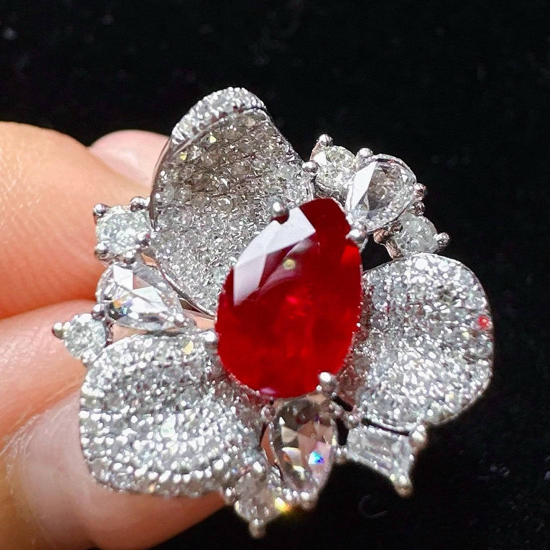 14k Gold 1.9 Ctw Natural Ruby & Diamond Ring - 2