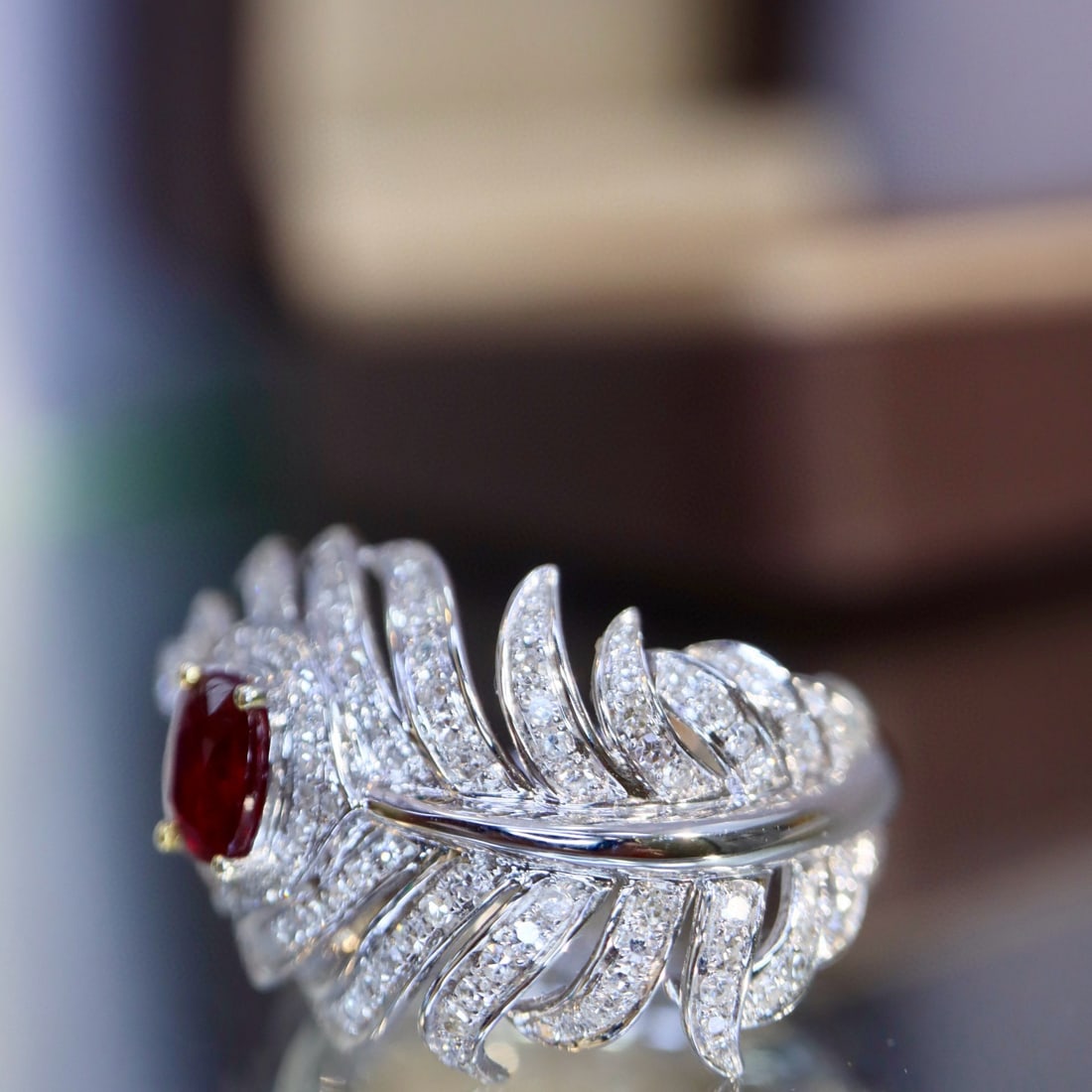 14k Gold 1.21 Ctw Natural Ruby & Diamond Ring - 3