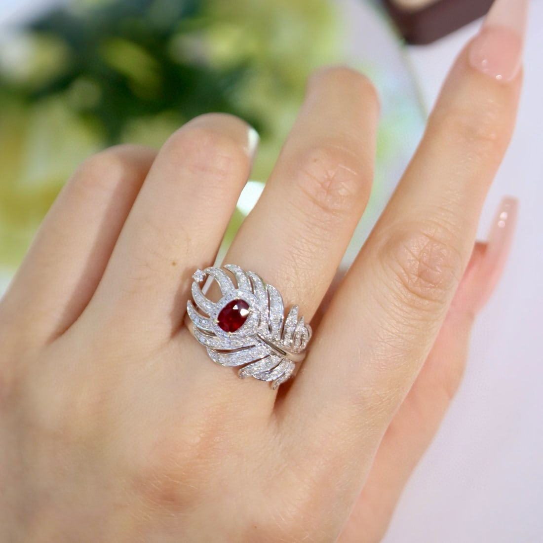 14k Gold 1.21 Ctw Natural Ruby & Diamond Ring - 4