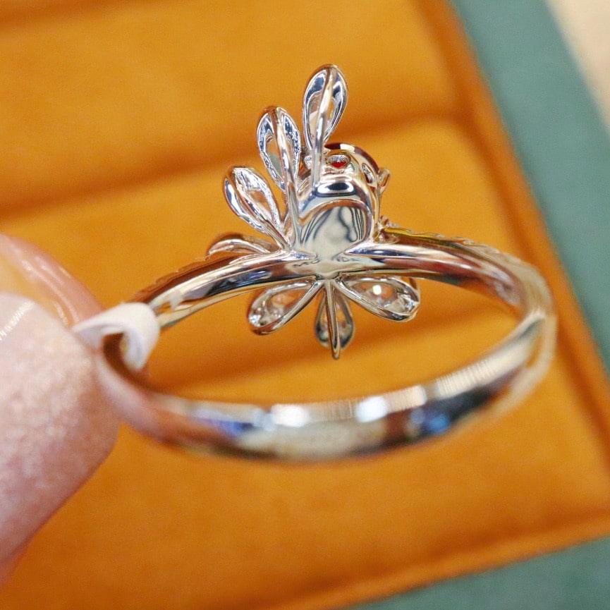 14k Gold 1.52 Ctw Natural Ruby & Diamond Ring - 4