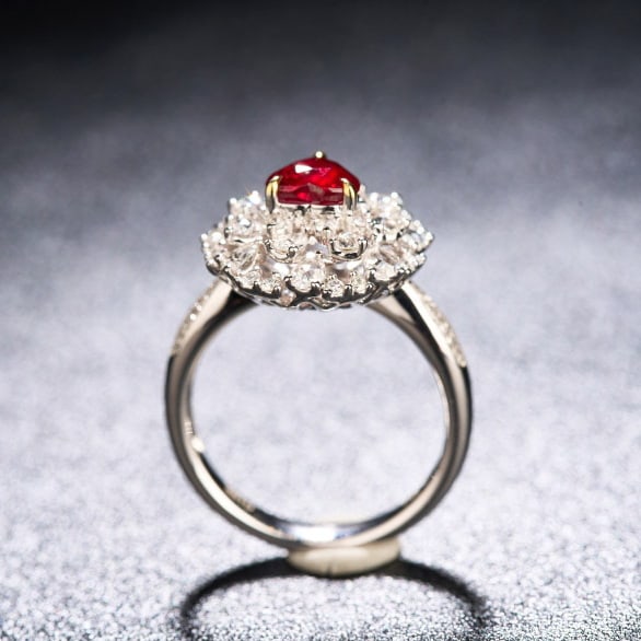 14k Gold 1.93 Ctw Natural Ruby & Diamond Ring - 5