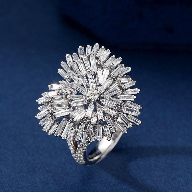 14k Gold 1.68 Ct Natural H Diamond Ring: Ref:230974041 // gold content:14k gold // ring size:7. 25us // // main gemstone:diamond // shape:multiply // carat weight:1. 68ct // clarity grade:vs-si // color:h // treatment:natural //