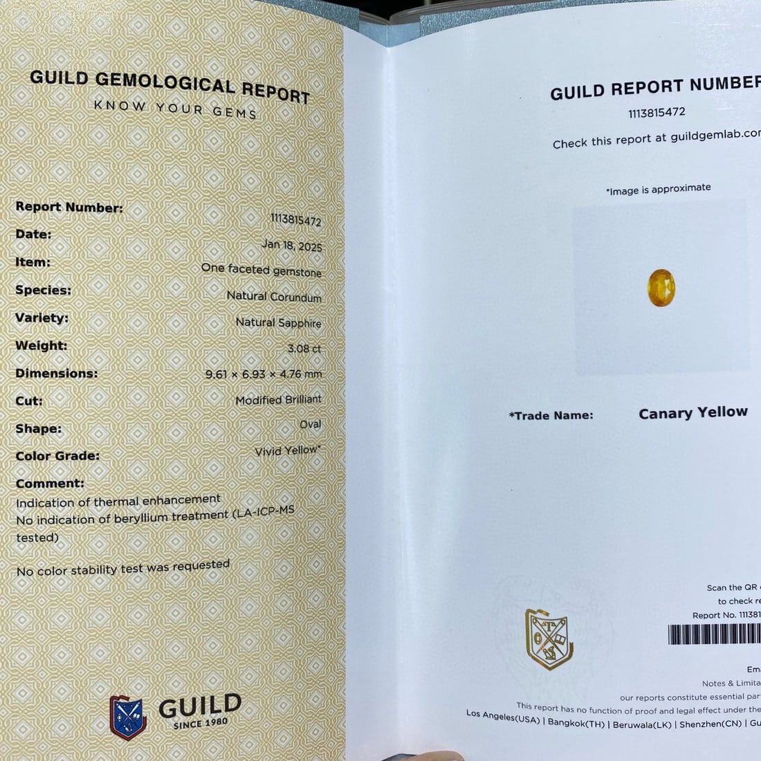 14k Gold 4.08 Ctw Natural Sapphire & Diamond Pendant( Without Chain ) - 4