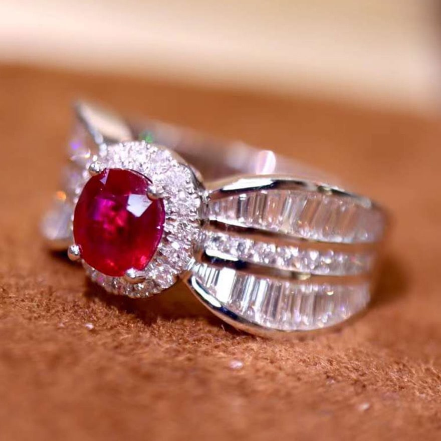 14k Gold 1.82 Ctw Natural Ruby & Diamond Ring - 3