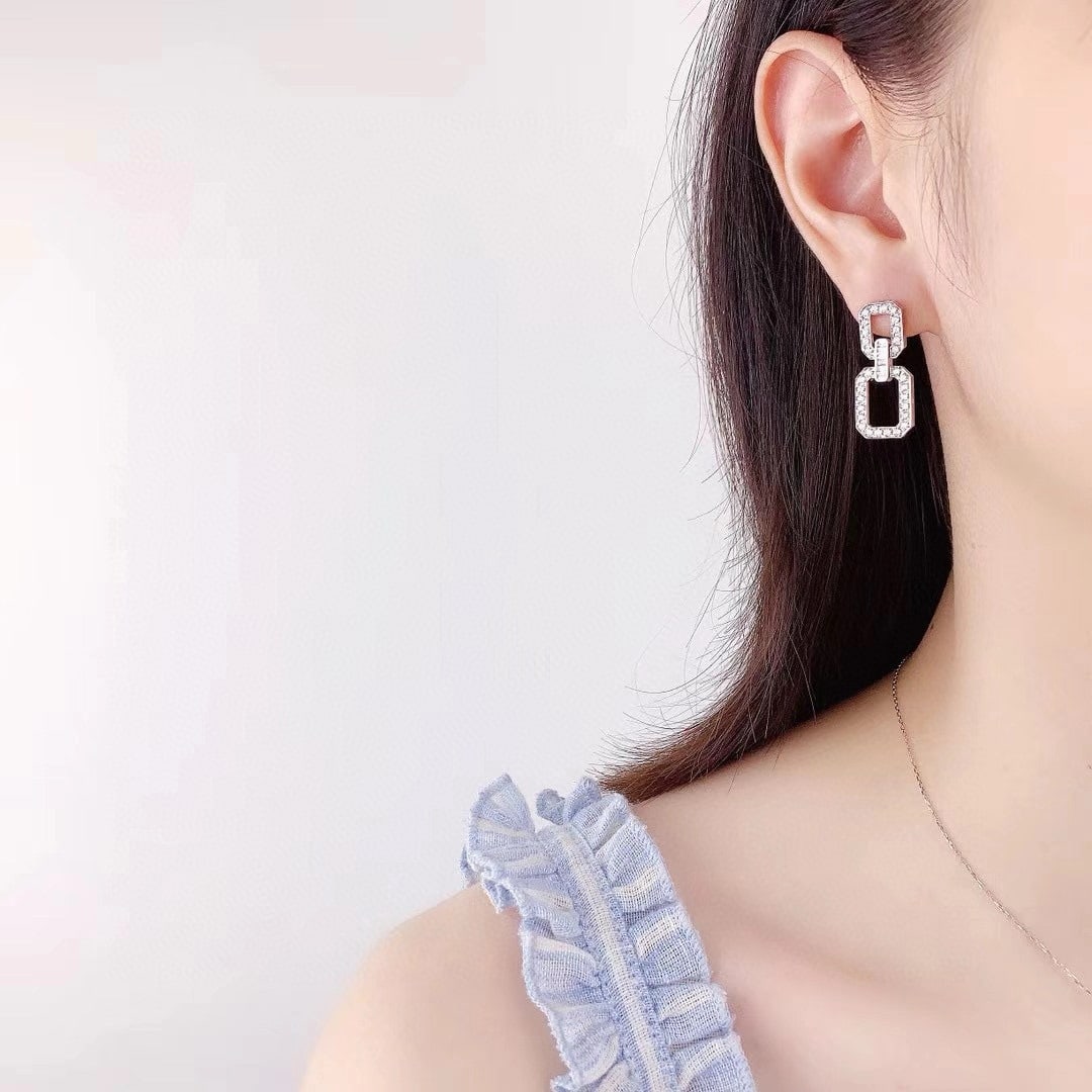 14k Gold 1.33 Ctw Natural H Diamond Earrings - 3