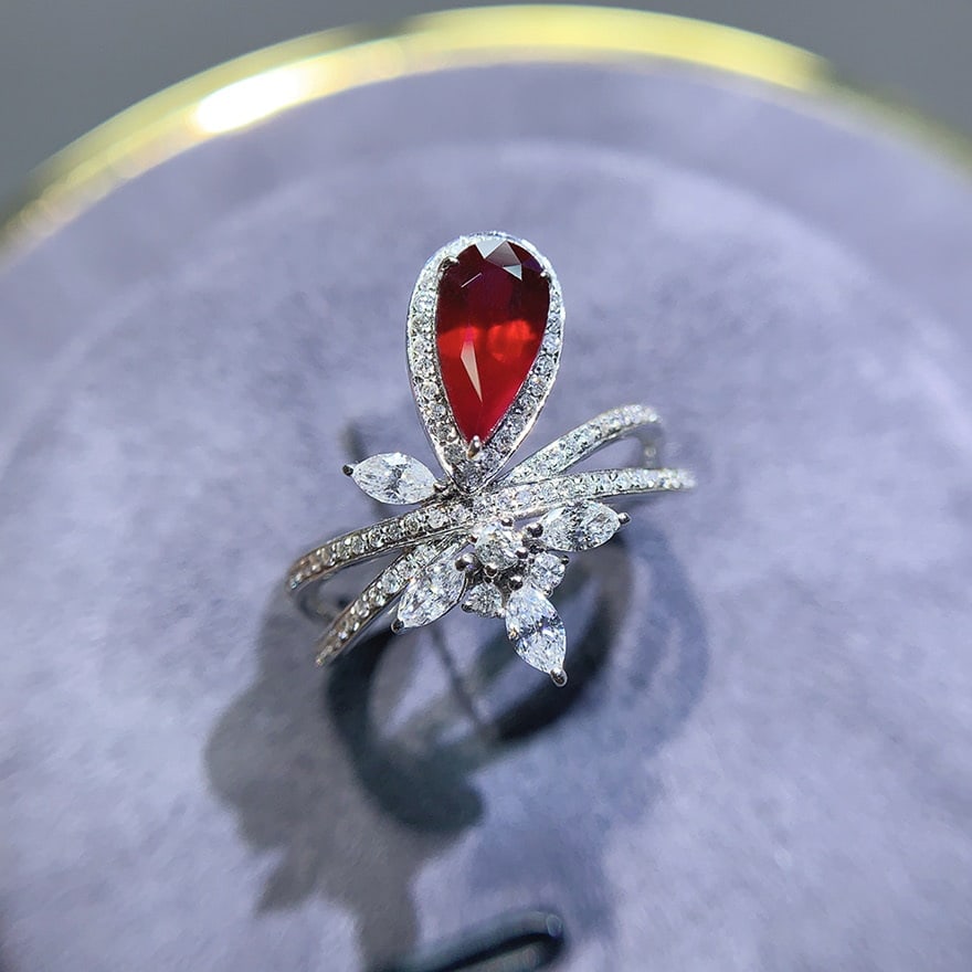 14k Gold 1.62 Ctw Natural Ruby & Diamond Ring - 3